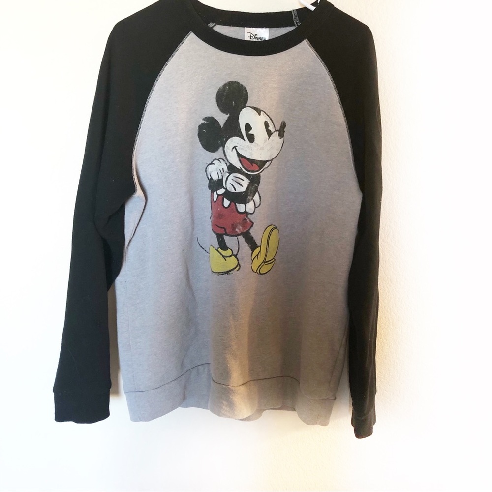Disney Mickey Mouse Gray Sweater